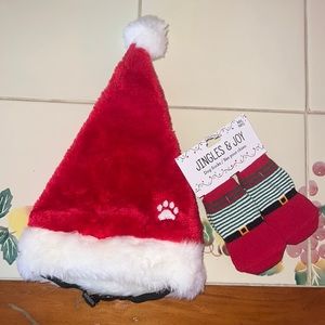 Brand New Dog Santa Hat & Christmas Socks 🐾✨